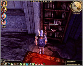 Step 2: Find the first book located in the south-western row of the southern section of the library (M33, 21) - The Circle tower - Summoning sciences - The Circle tower - Dragon Age: Origins - Game Guide and Walkthrough