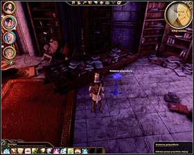 Step 6: Find the third book located in the southern row of the southern section of the library (M33, 24) - The Circle tower - Summoning sciences - The Circle tower - Dragon Age: Origins - Game Guide and Walkthrough