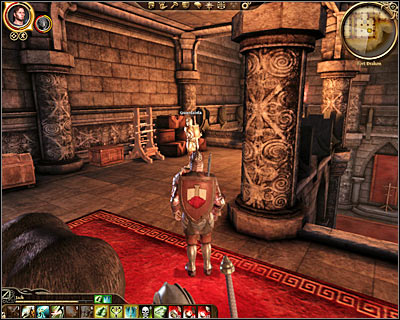 Use your personal map to find the officers' armory - Denerim - Captured! - Denerim - Dragon Age: Origins - Game Guide and Walkthrough