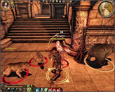 Thankfully you won't have to run around the fort half-naked, because you'll find your things in a nearby chest (M79, 2) and the main character will automatically wear them - Denerim - Captured! - Denerim - Dragon Age: Origins - Game Guide and Walkthrough