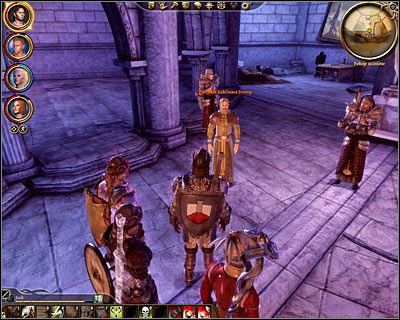 If you intend to help Dagna you'll have to start off by leaving Orzammar and choosing [The Circle tower] from the world map - Orzammar - An unlikely scholar - Orzammar - Dragon Age: Origins - Game Guide and Walkthrough