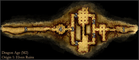 1 - Map M2: Elven Ruins - Maps - Dragon Age: Origins - Game Guide and Walkthrough