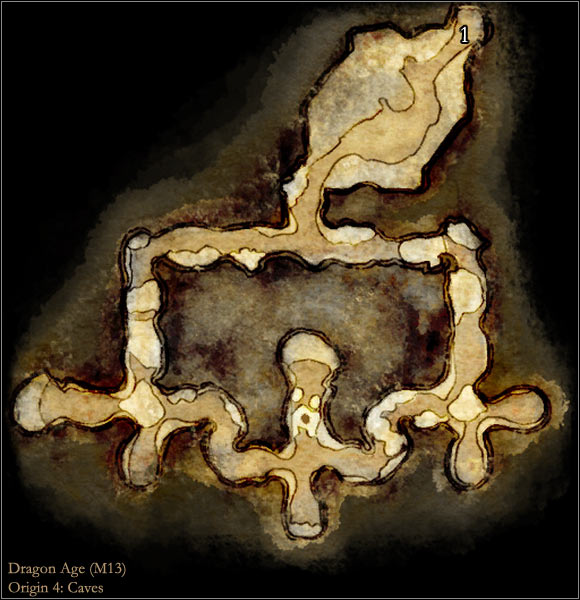 1 - Map M13: Caves - Maps - Dragon Age: Origins - Game Guide and Walkthrough