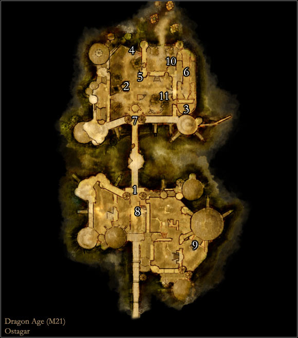 1 - Map M21: Ostagar - Maps - Dragon Age: Origins - Game Guide and Walkthrough
