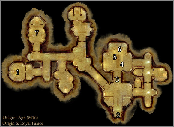 1 - Map M16: Royal Palace - Maps - Dragon Age: Origins - Game Guide and Walkthrough