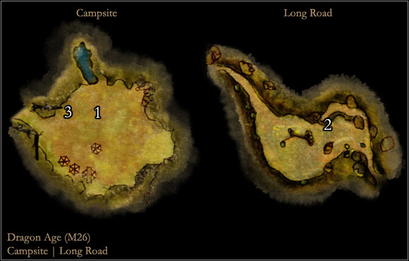 1 - Map M26: Campsite - Maps - Dragon Age: Origins - Game Guide and Walkthrough