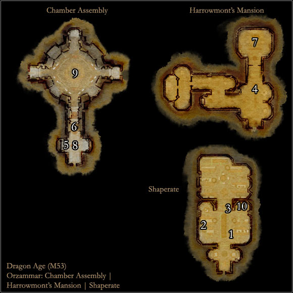 1 - Map M53: Orzammar - Other Locations - Maps - Dragon Age: Origins - Game Guide and Walkthrough
