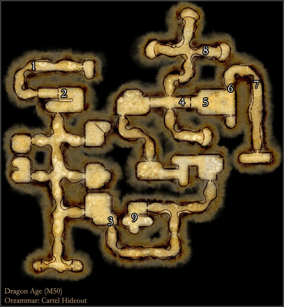 1 - Map M50: Cartel Hideout - Maps - Dragon Age: Origins - Game Guide and Walkthrough