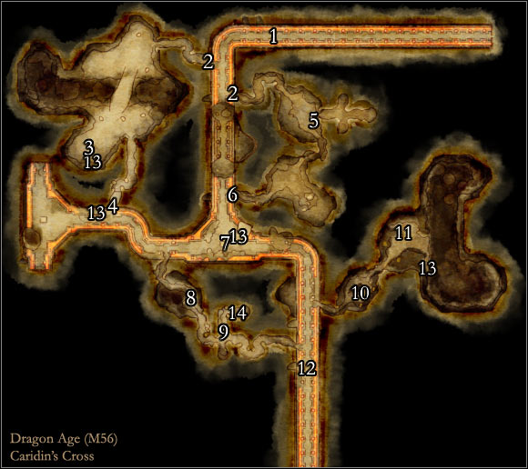 1 - Map M56: Caridins Cross - Maps - Dragon Age: Origins - Game Guide and Walkthrough