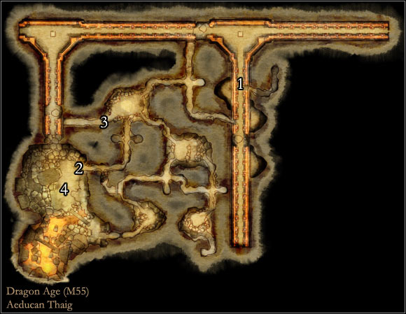 1 - Map M55: Aeducan Thaig - Maps - Dragon Age: Origins - Game Guide and Walkthrough