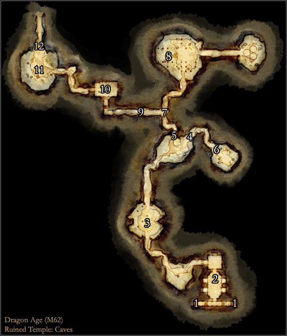 1 - Map M62: Caves - Maps - Dragon Age: Origins - Game Guide and Walkthrough