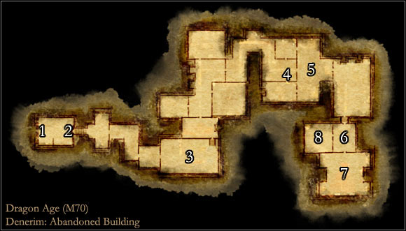 1 - Map M70: Abandoned Building - Maps - Dragon Age: Origins - Game Guide and Walkthrough