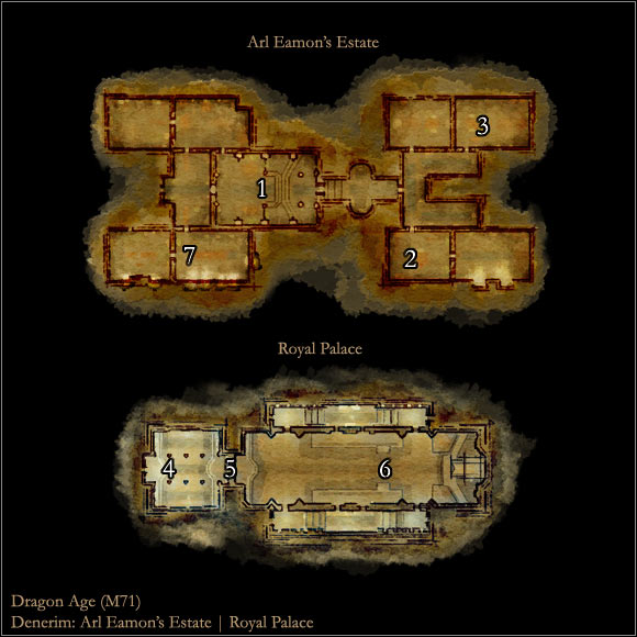 1 - Map M71: Arl Eamons Estate - Maps - Dragon Age: Origins - Game Guide and Walkthrough
