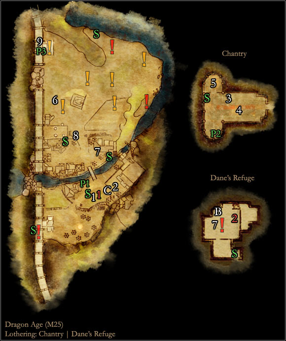 AREAS OF INTEREST - World Atlas - Maps - Main areas - Lothering - World Atlas - Maps - Main areas - Dragon Age: Origins - Game Guide and Walkthrough