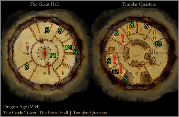 2 - World Atlas - Maps - Main areas - The Circle tower - World Atlas - Maps - Main areas - Dragon Age: Origins - Game Guide and Walkthrough