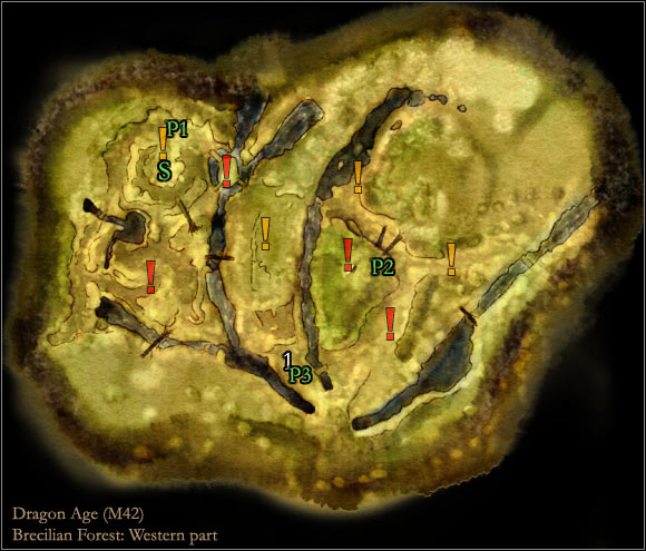 2 - World Atlas - Maps - Main areas - Brecilian forest - World Atlas - Maps - Main areas - Dragon Age: Origins - Game Guide and Walkthrough