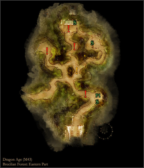 3 - World Atlas - Maps - Main areas - Brecilian forest - World Atlas - Maps - Main areas - Dragon Age: Origins - Game Guide and Walkthrough