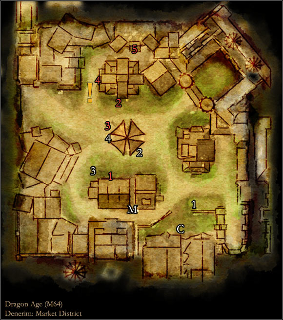 1 - World Atlas - Maps - Main areas - Denerim - World Atlas - Maps - Main areas - Dragon Age: Origins - Game Guide and Walkthrough