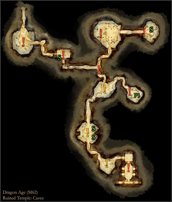 3 - World Atlas - Maps - Main areas - Ruined temple - World Atlas - Maps - Main areas - Dragon Age: Origins - Game Guide and Walkthrough