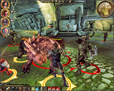 Go through the rubble found nearby, watch a short cut-scene involving Shale and continue exploring this thaig - DLC - The Stone Prisoner - A golems memories - DLC - The Stone Prisoner - Dragon Age: Origins - Game Guide and Walkthrough