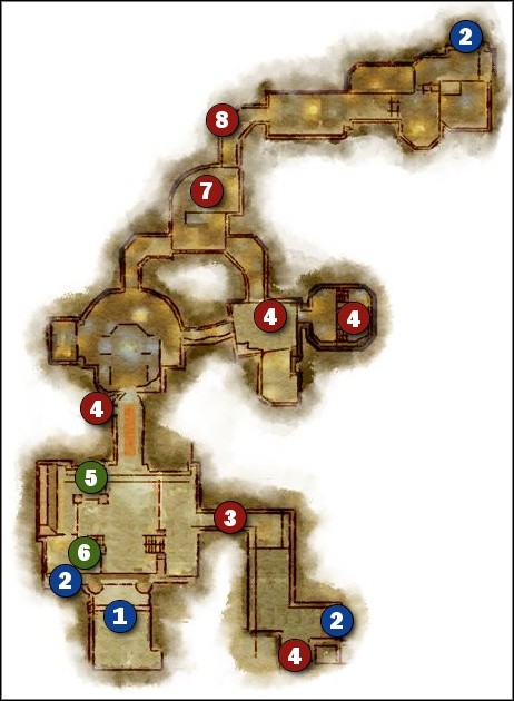 1 - M1.1 Vigils Keep - Inner Part - Maps - Dragon Age: Origins - Awakening - Game Guide and Walkthrough