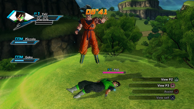 The character getting revived by an NPC - Healing and reviving the allies - Combat - Dragon Ball: Xenoverse - Game Guide and Walkthrough