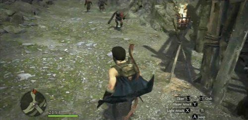 Just behind the bridge and the gate there are Goblins - Off With Its Head - Act I - Dragons Dogma - Game Guide and Walkthrough