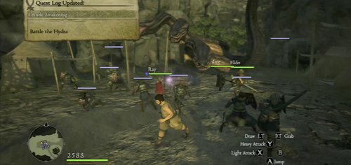 While you sleep, the Encampment will be visited by a Hydra - A Rude Awakening - Act I - Dragons Dogma - Game Guide and Walkthrough