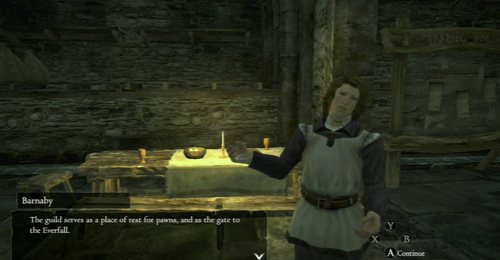 Keep Barnaby talking in order to help Pawns with their problems - Lure of the Abyss - Act I - Dragons Dogma - Game Guide and Walkthrough