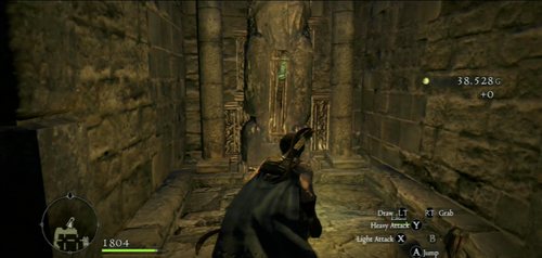 Here is the lever that will open the gate below - Lure of the Abyss - Act I - Dragons Dogma - Game Guide and Walkthrough