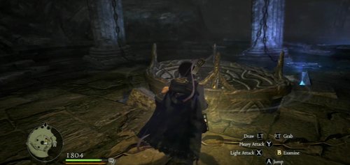 When you're ready, examine the round object in the middle (press B when you're close) - Lure of the Abyss - Act I - Dragons Dogma - Game Guide and Walkthrough