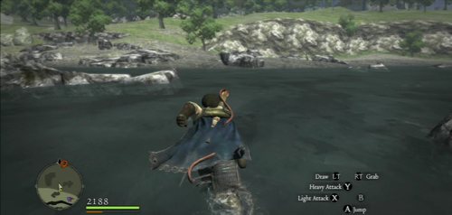 You can shorten the way by going through the river, but you have to watch out for Saurians resting on the south beach - The Cypher - Act II - Dragons Dogma - Game Guide and Walkthrough