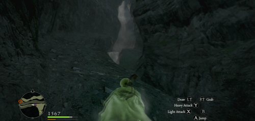 At the riverbed, turn left towards the spring - The Watergods Altar - Act II - Dragons Dogma - Game Guide and Walkthrough