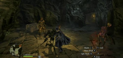 Kill the enemies behind the door and go gown the stairs to the room below, which is controlled by the undead - The Watergods Altar - Act II - Dragons Dogma - Game Guide and Walkthrough