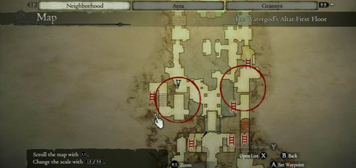 Two other artifacts are on the upper level - don't use the stairs, but the ladder below (in the side rooms) - The Watergods Altar - Act II - Dragons Dogma - Game Guide and Walkthrough