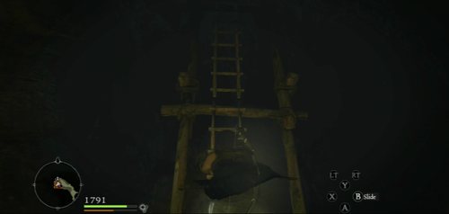 A little behind the place where you meet Mason, there is a ladder leading to the surface - Seeking Salvation - Act II - Dragons Dogma - Game Guide and Walkthrough