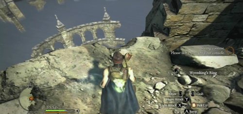 When Salomet dies, pick up the ring from the precipice and go back to Gran Soren - The Wyrmkings Ring - Act IV - Dragons Dogma - Game Guide and Walkthrough