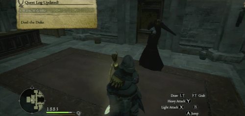 It turns out that the Duke has made a pact with the Dragon and lost his energy after its death - A Warm Welcome - Endgame - Act VII - Dragons Dogma - Game Guide and Walkthrough