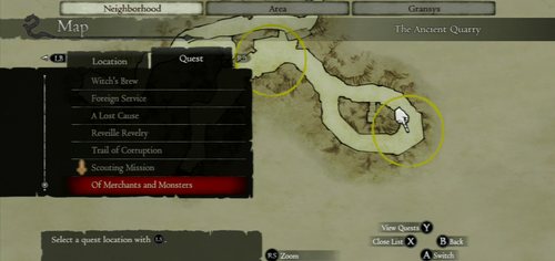 The quest requires you to kill two Ogres in the south corridors - Of Merchants and Monsters - Act II - Dragons Dogma - Game Guide and Walkthrough