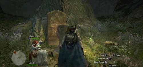 In short: After completing the Witch Hunt quest, go back to Selene's grandmother's grave (where you talked to her) - The Dragons Tongue - Act II - Dragons Dogma - Game Guide and Walkthrough