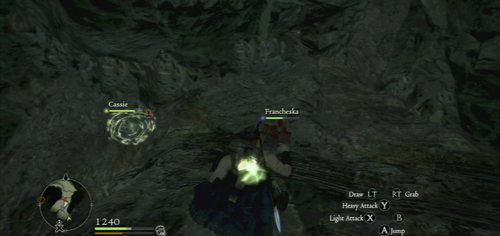 A while later, after defeating Harpies, there is a place where you have to slide down - The Conspirators - Act II - Dragons Dogma - Game Guide and Walkthrough