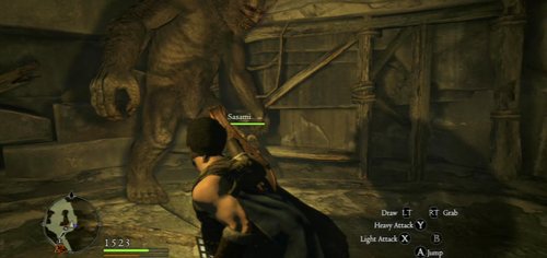 Description: A beast that looks like an overgrown gorilla, which can surprise you with its mobility and fierceness - Ogre - Bestiary - Dragons Dogma - Game Guide and Walkthrough