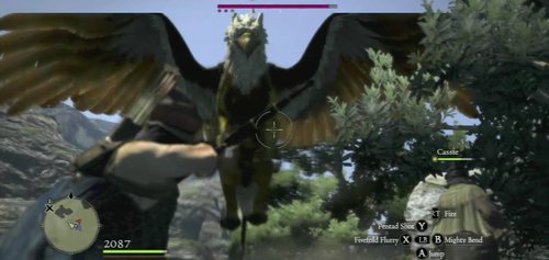 Description: A flying creature which is a mixture of an eagle and a lion - Griffin - Bestiary - Dragons Dogma - Game Guide and Walkthrough