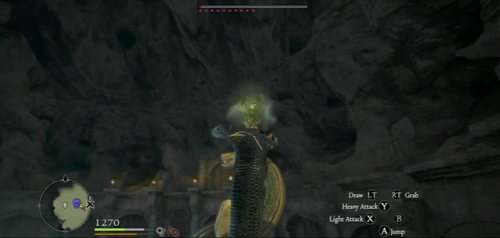 After a while, the monster will loose the shield - this is when you can attack or stun it - Evil Eye - Bestiary - Dragons Dogma - Game Guide and Walkthrough