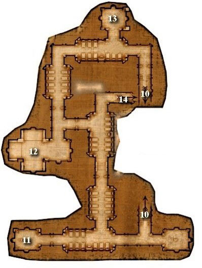 10 - Chapter 3 - Maps: M2.2 Temple of Hesinde - Chapter 3 - Drakensang: The Dark Eye - Game Guide and Walkthrough
