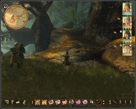 The tree can be found west of the camp - Elven Forest - p. 2 - Main quests - Drakensang: The River of Time - Game Guide and Walkthrough