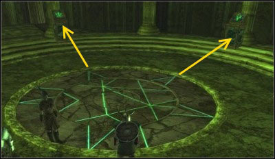 Outer pentagrams tops have to point the pedestals. - Elven Forest - p. 3 - Main quests - Drakensang: The River of Time - Game Guide and Walkthrough
