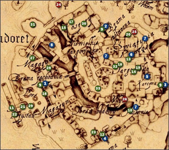1 - M3 Nadoret - the town - Maps - Drakensang: The River of Time - Game Guide and Walkthrough