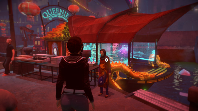 Chinese Market. - Speak with Teta Queenie - Chapter Two: Awakenings - Europolis - Dreamfall: Chapters - Game Guide and Walkthrough