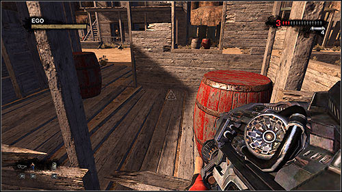 There are also red barrels scattered throughout the street which you can throw at enemies - 14. Ghost Town - Campaign - Duke Nukem Forever - Game Guide and Walkthrough